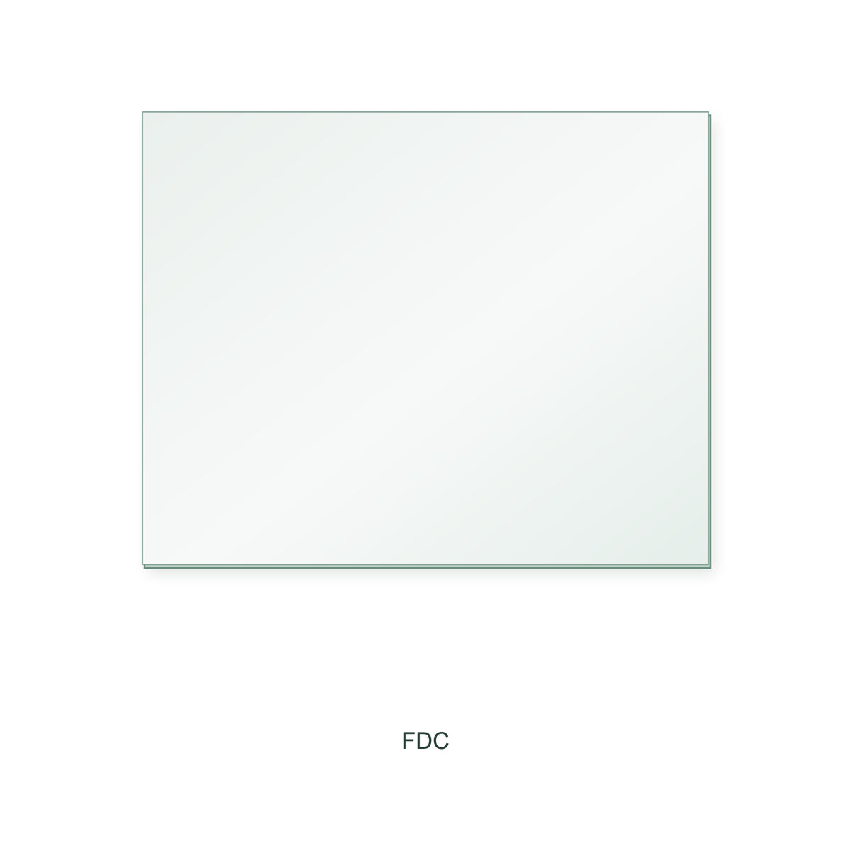 FDC 5kW Inset replacement stove glass, rectangle