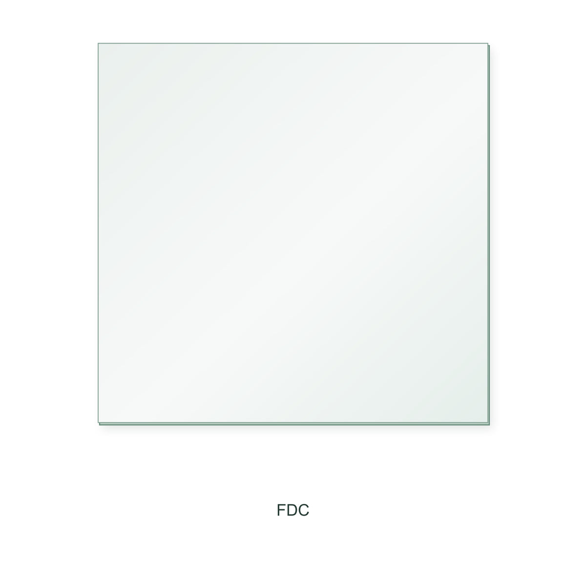 FDC FDC5IT replacement stove glass, rectangle