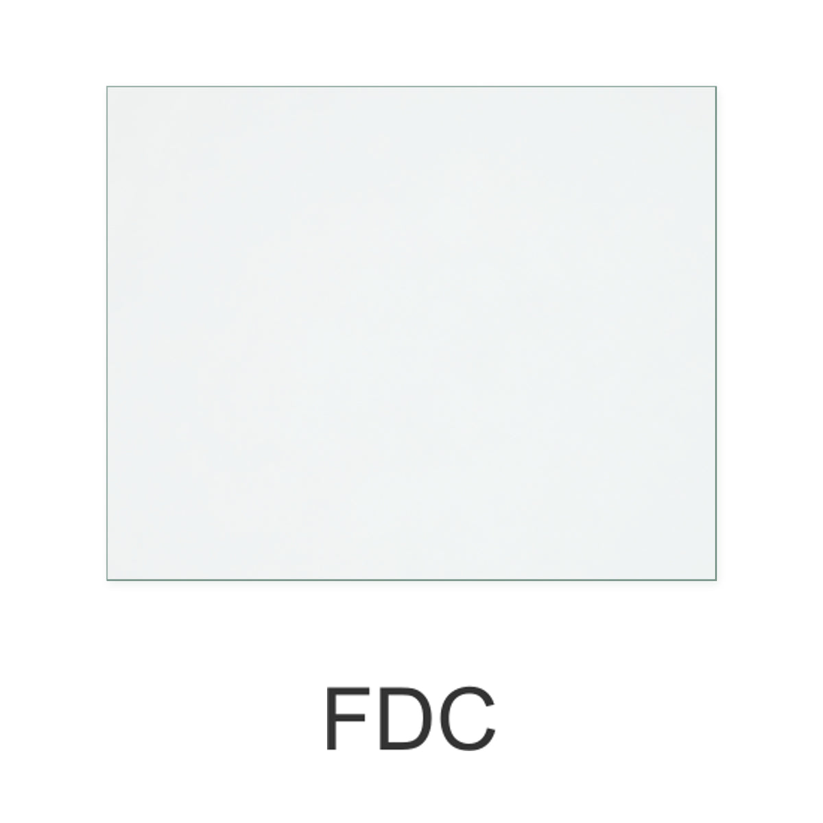 FDC FDC5W replacement stove glass, 295 mm high x 364 mm wide, 4 mm thick