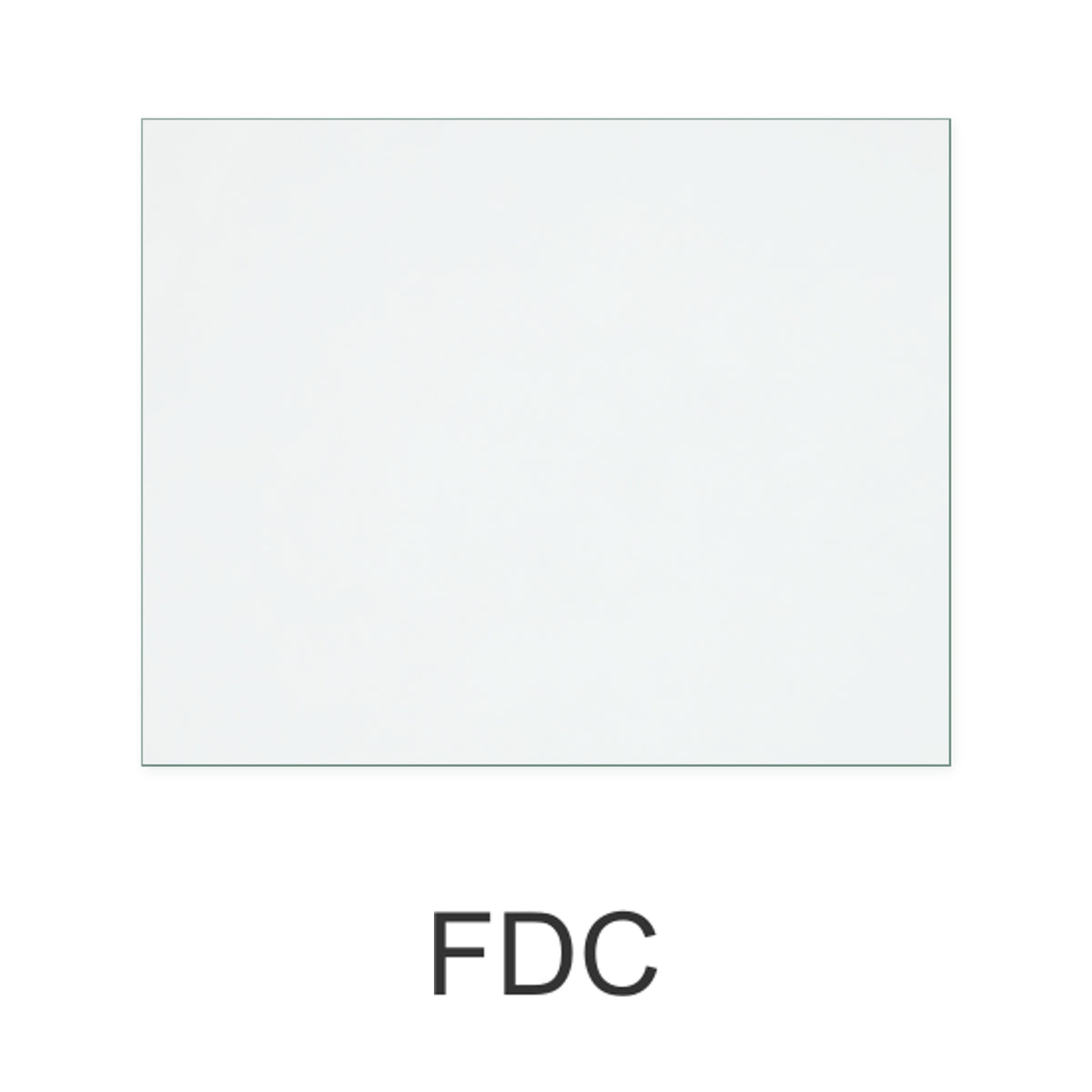 FDC FDC5iW replacement stove glass, 300 mm high x 375 mm wide, 4 mm thick