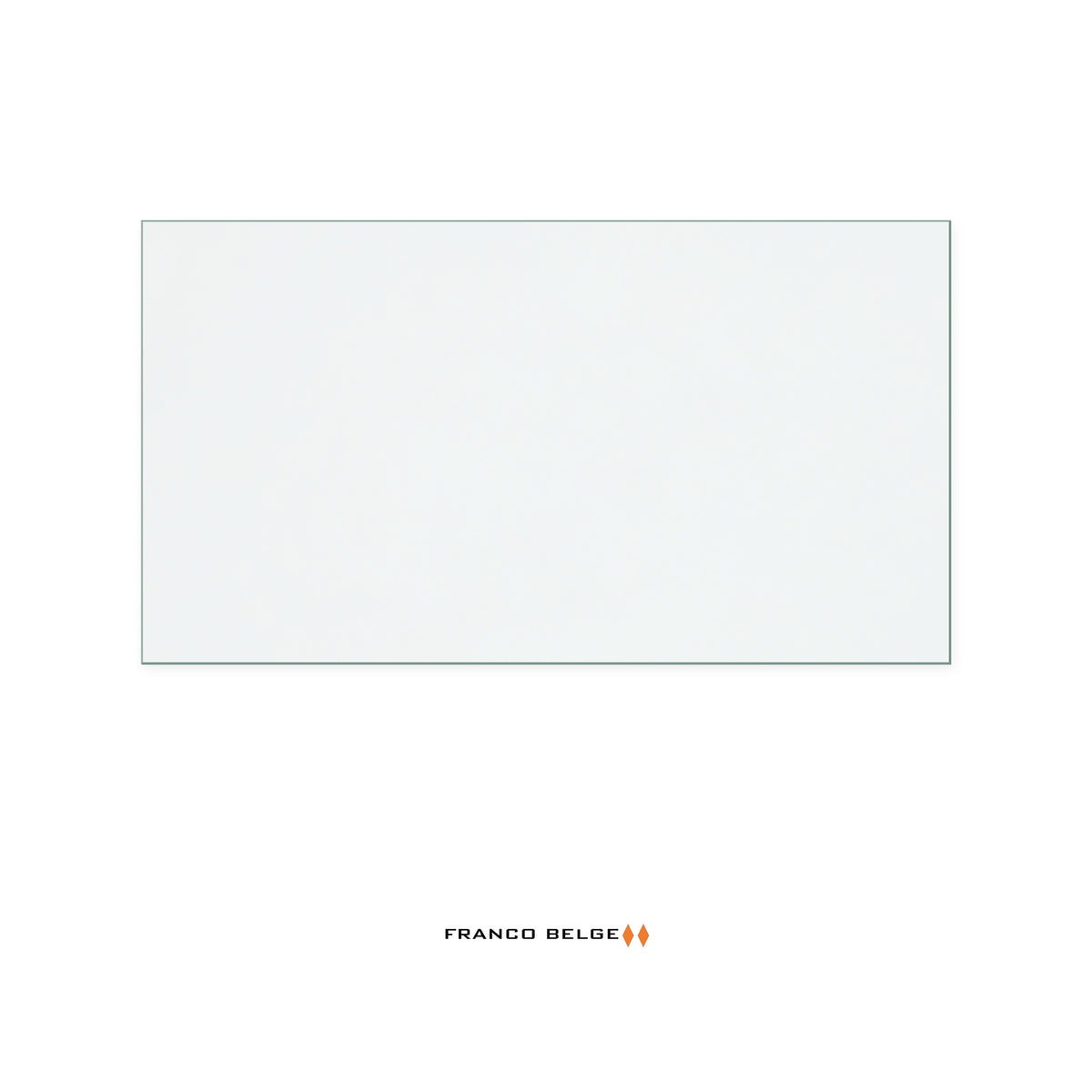 Franco Belge Inset replacement stove glass, 345 mm high x 630 mm wide