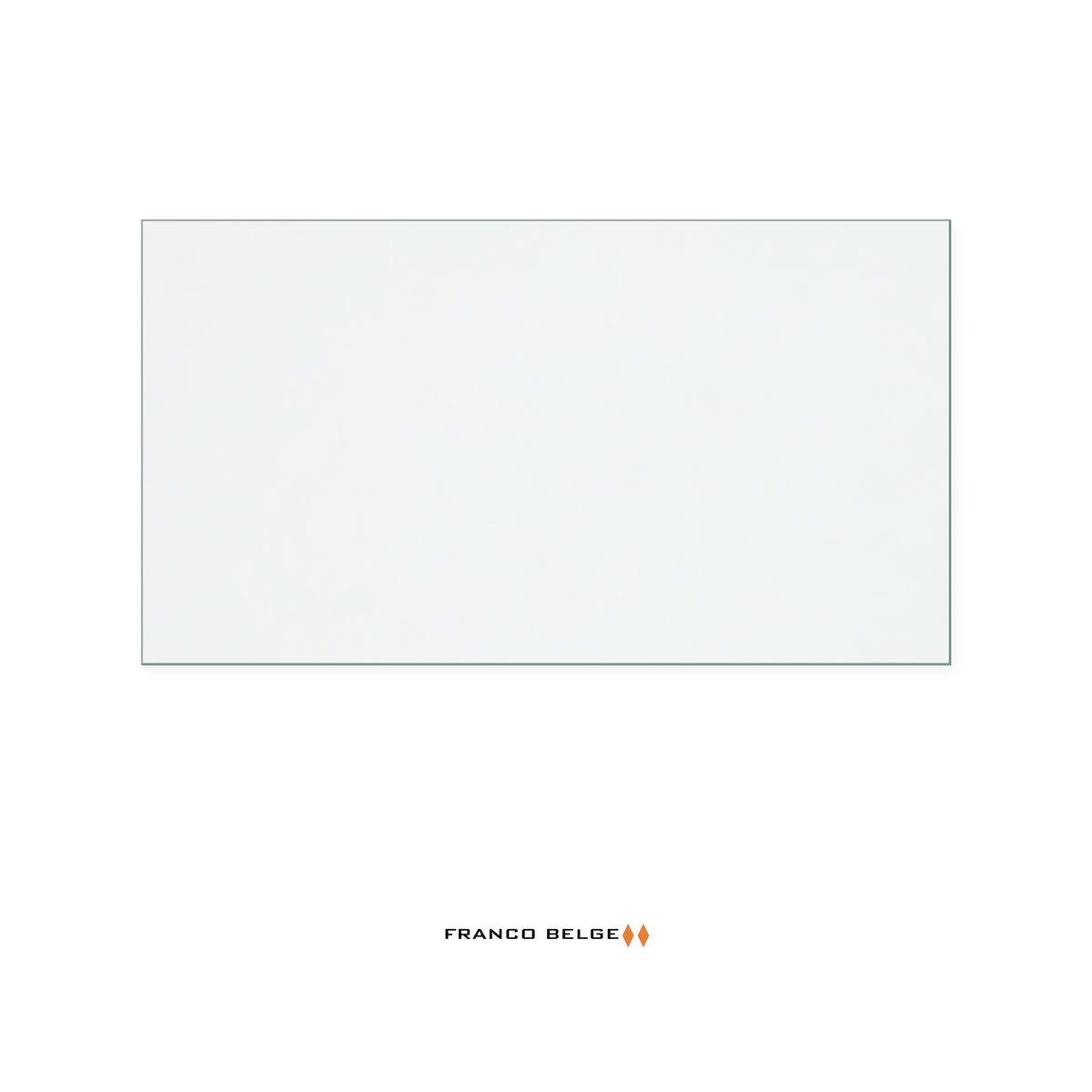 Franco Belge Jurassien replacement stove glass, 317 mm high x 577 mm wide