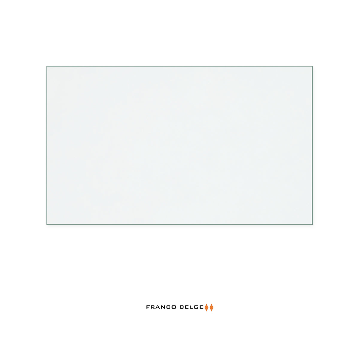 Franco Belge Monaco replacement stove glass, 253 mm high x 425 mm wide