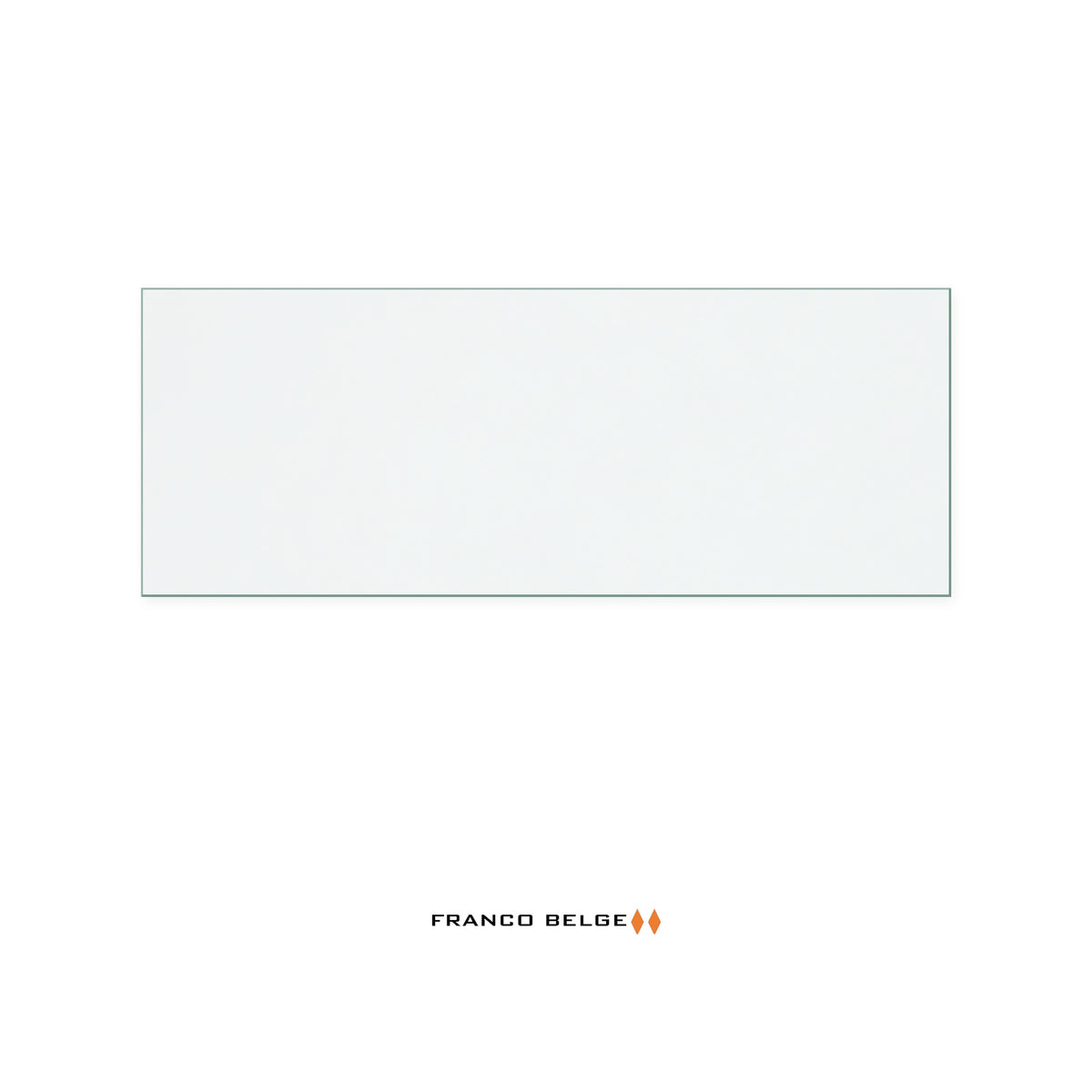 Franco Belge Normandy replacement stove glass, 190 mm high x 500 mm wide, 5 mm thick