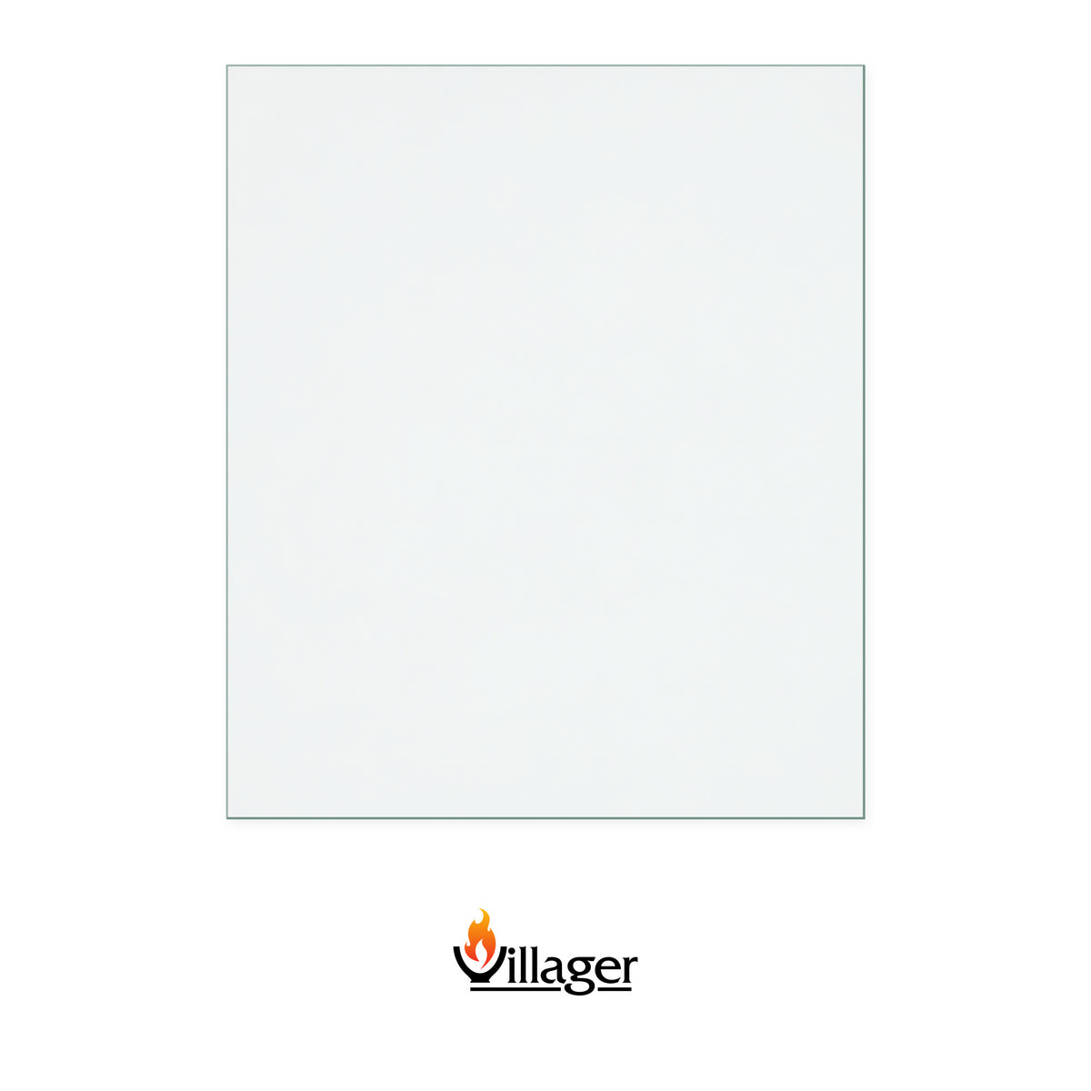 Villager Spirit replacement stove glass, 260 mm high x 220 mm wide, 4 mm thick