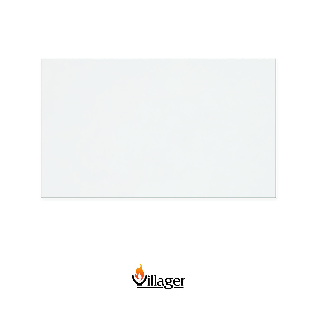 Villager VFS074 replacement stove glass, 183 mm high x 309 mm wide, 4 mm thick