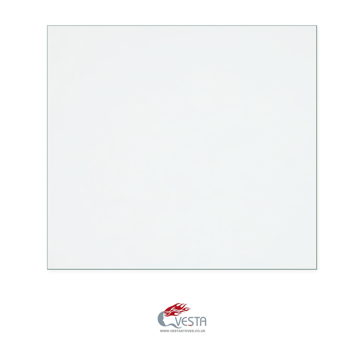 Vesta V2 Mk2 replacement stove glass, 286 mm high x 316 mm wide, 4 mm thick