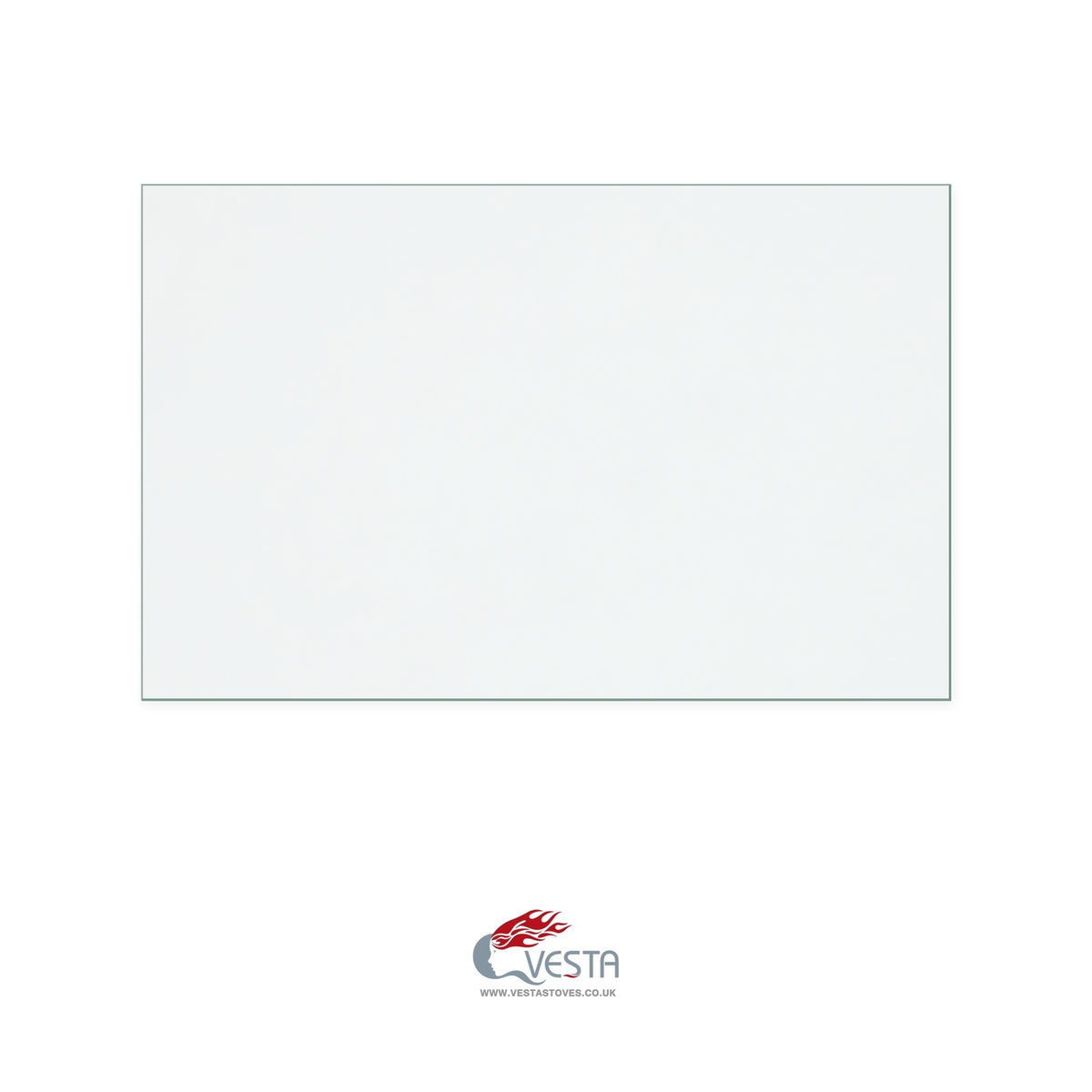 Vesta V4 Mk2 replacement stove glass, 253 mm high x 397 mm wide, 4 mm thick