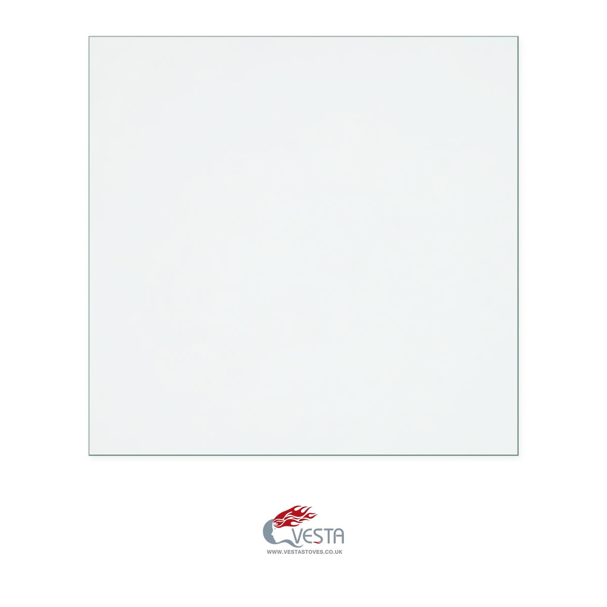 Vesta V12 Mk2 replacement stove glass, 410 mm high x 420 mm wide, 4 mm thick