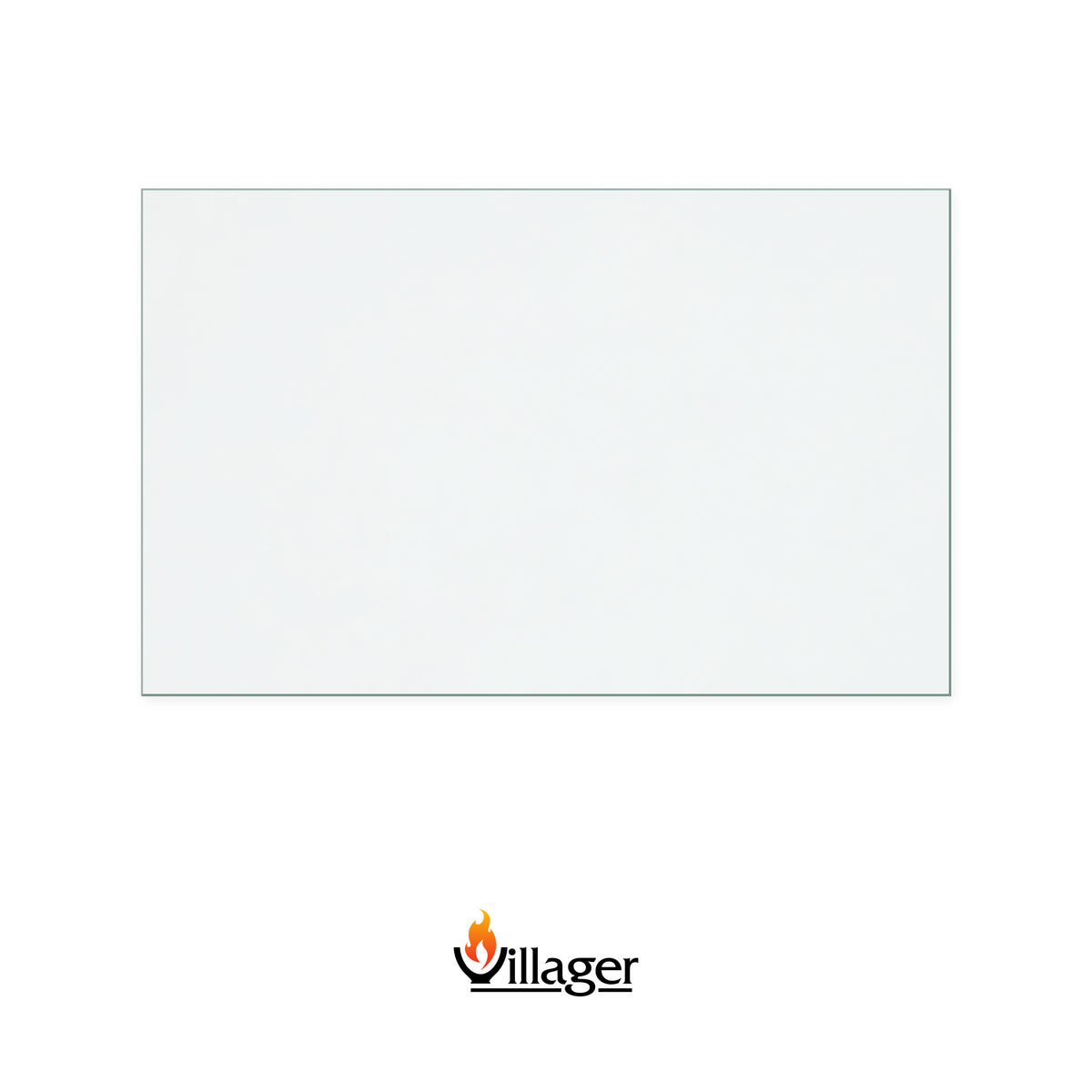 Villager VFS075 replacement stove glass, 266 mm high x 425 mm wide, 4 mm thick