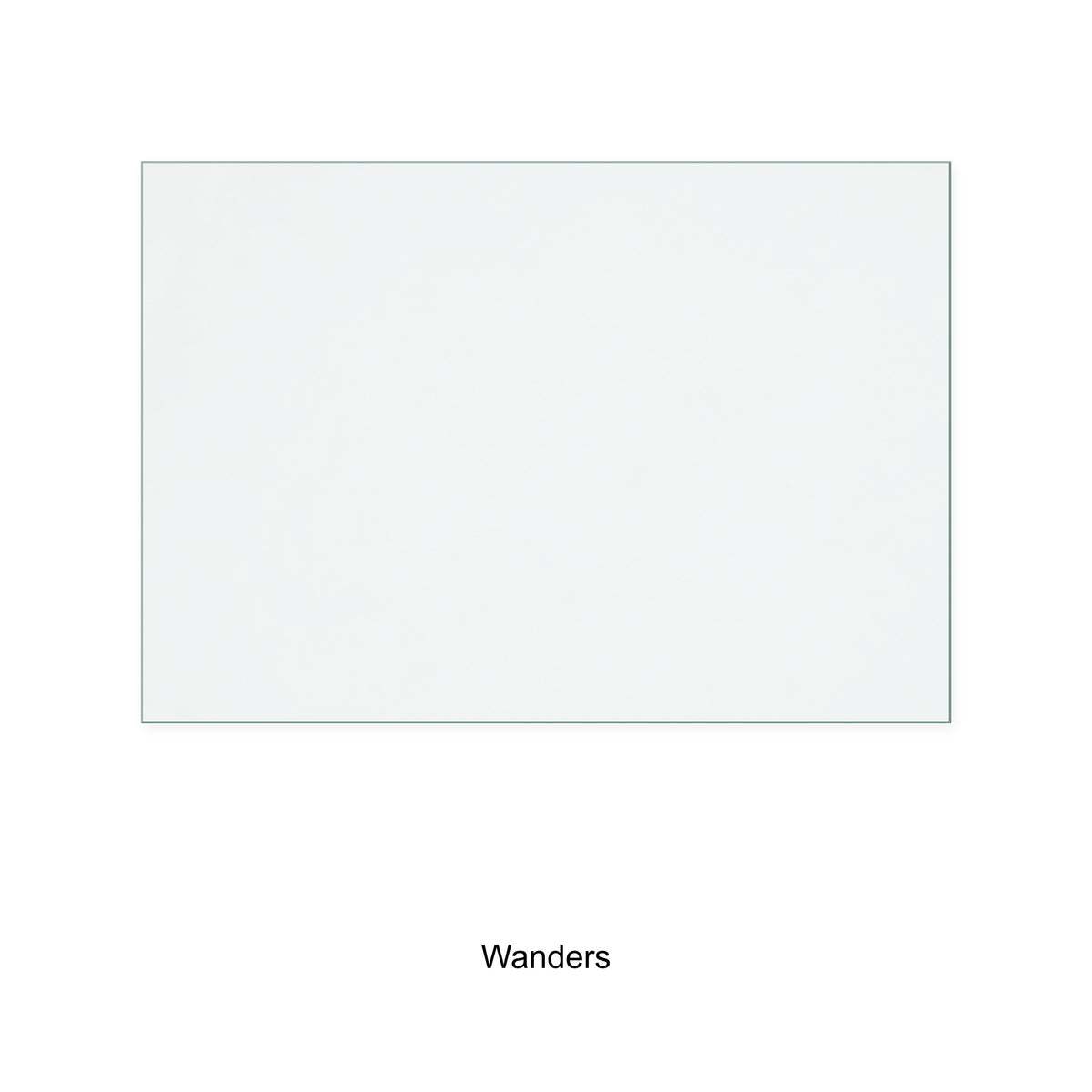 Wanders Vision replacement stove glass, 305 mm high x 440 mm wide, 4 mm thick