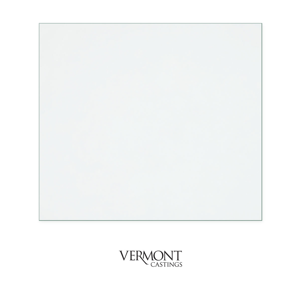 Vermont Pinnacle replacement stove glass, 425 mm high x 480 mm wide, 4 mm thick