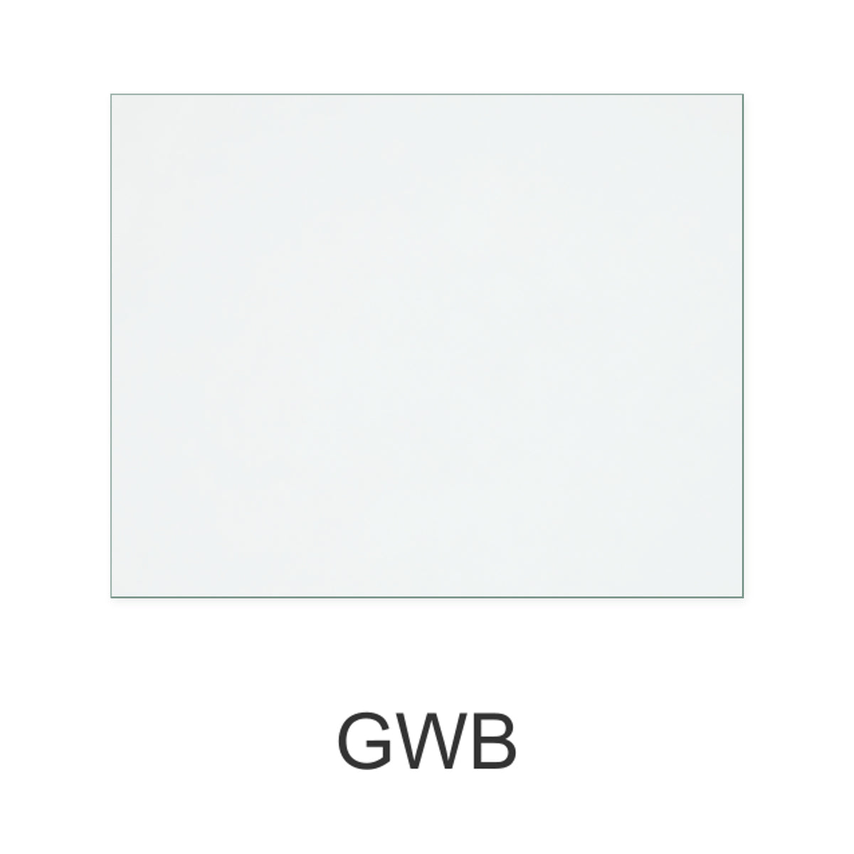 GWB replacement stove glass, 164 mm high x 206 mm wide, 4 mm thick