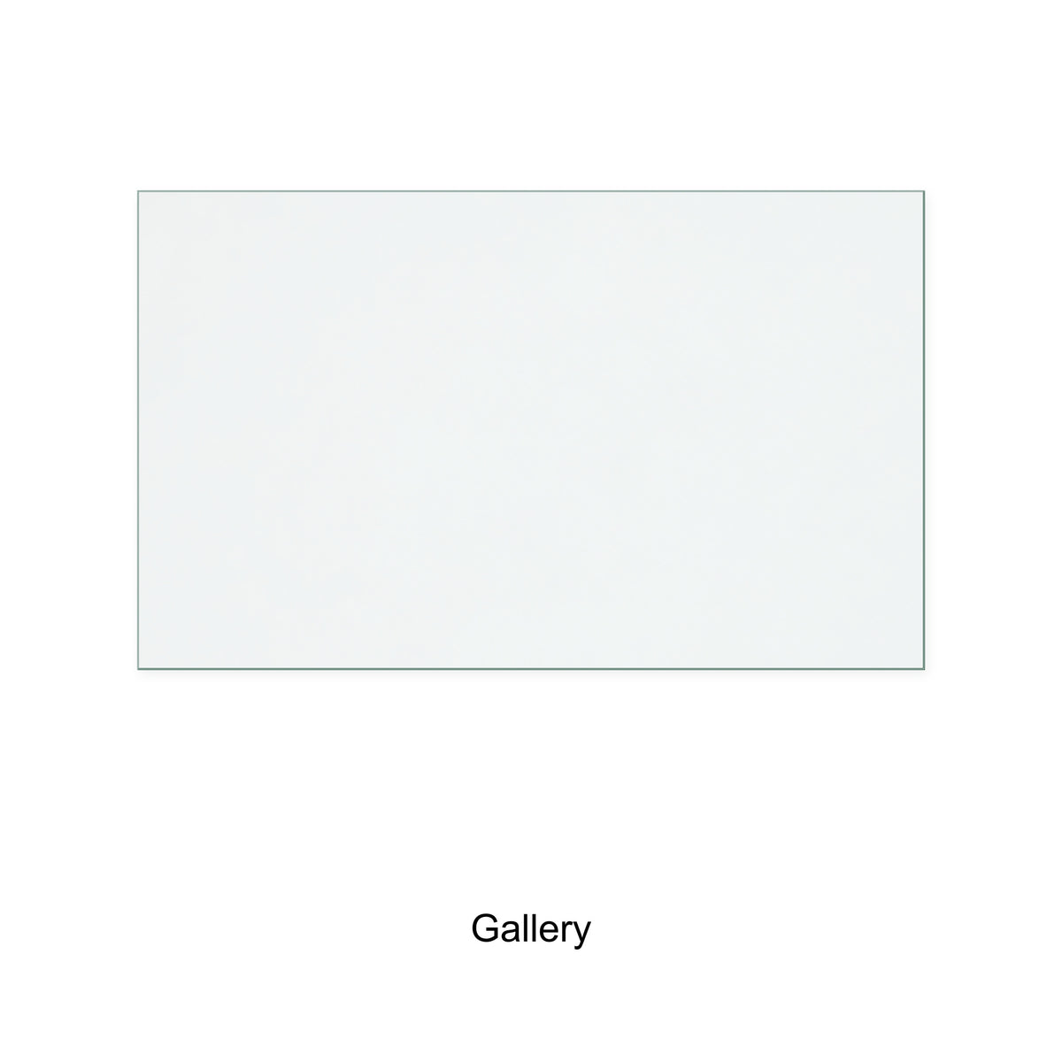 Gallery Firefox 8 (Single Door) replacement stove glass, 225 mm high x 370 mm wide
