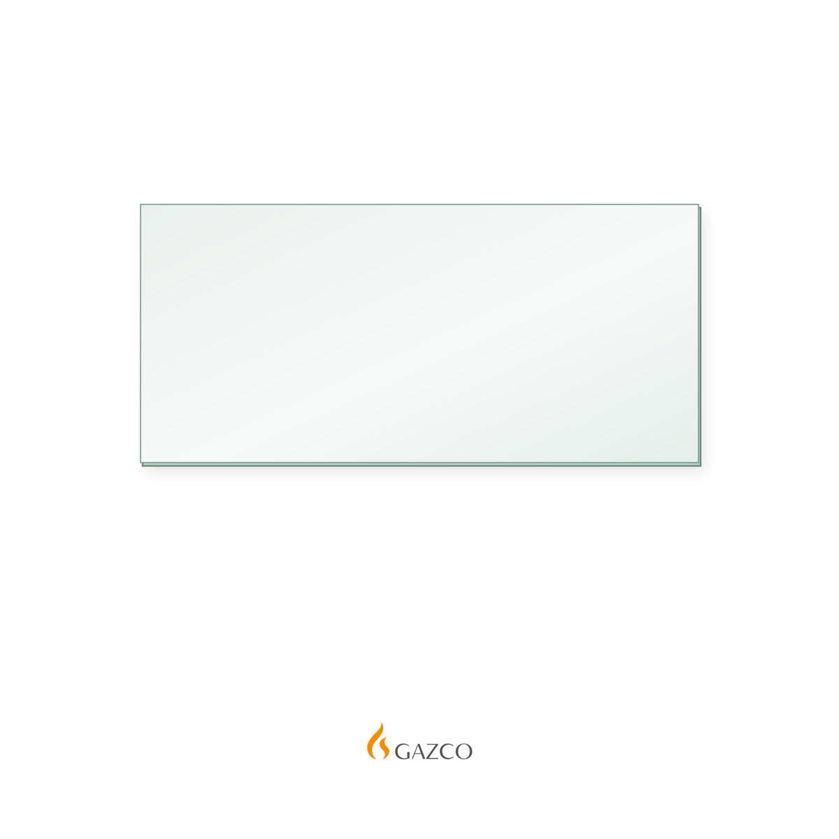 Gazco Marlborough Large replacement glass, 603 x 279 mm, 4 mm thick