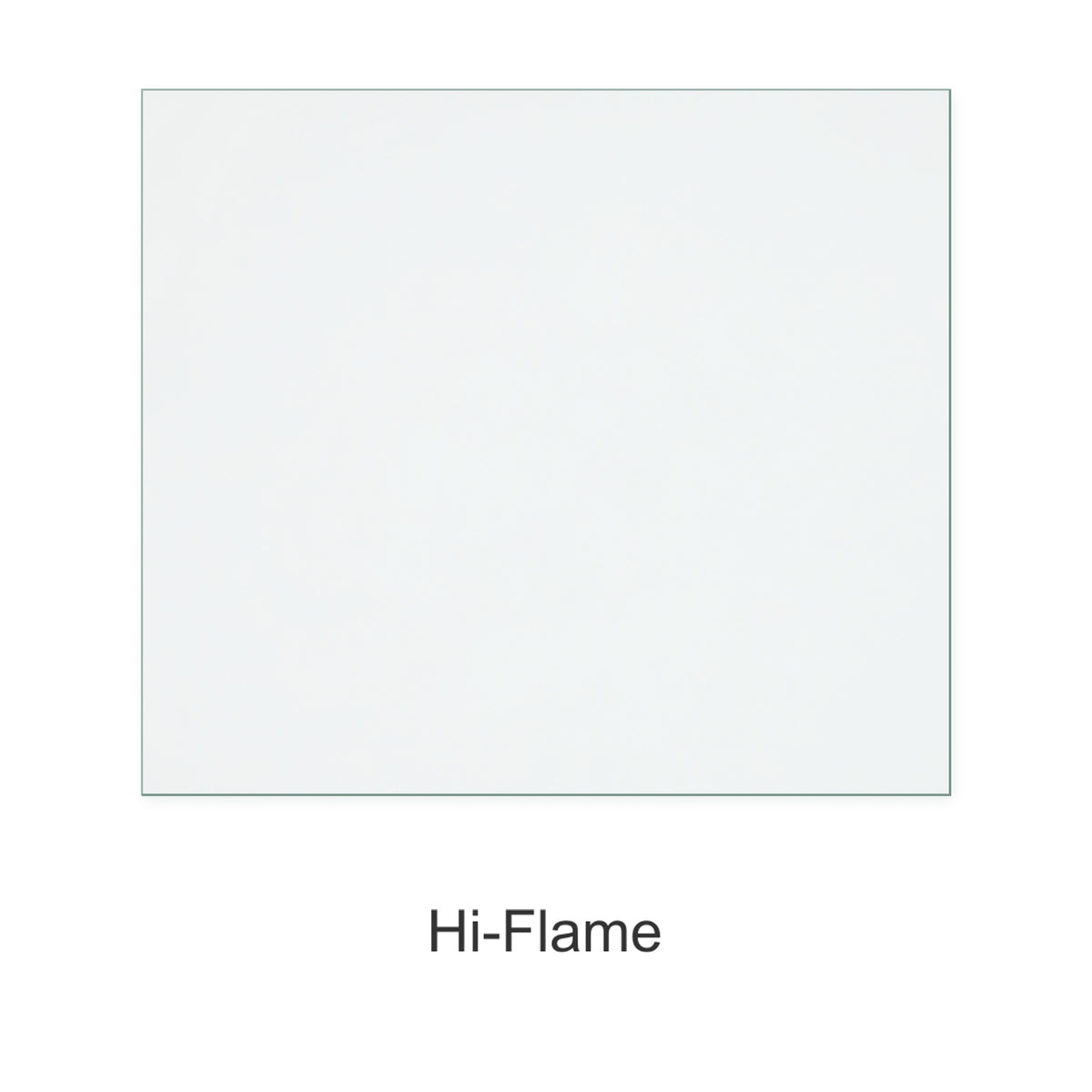 Hi-Flame Graphite 5 (GR905) replacement stove glass, 240 mm high x 275 mm wide, 4 mm thick