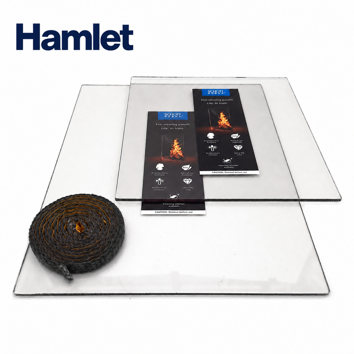Hamlet replacement stove glass range with glass sealing tape
