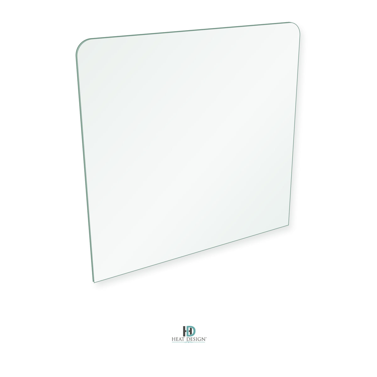 Heat Design HD I Boff replacement glass, 340 x 334 mm, 4 mm thick
