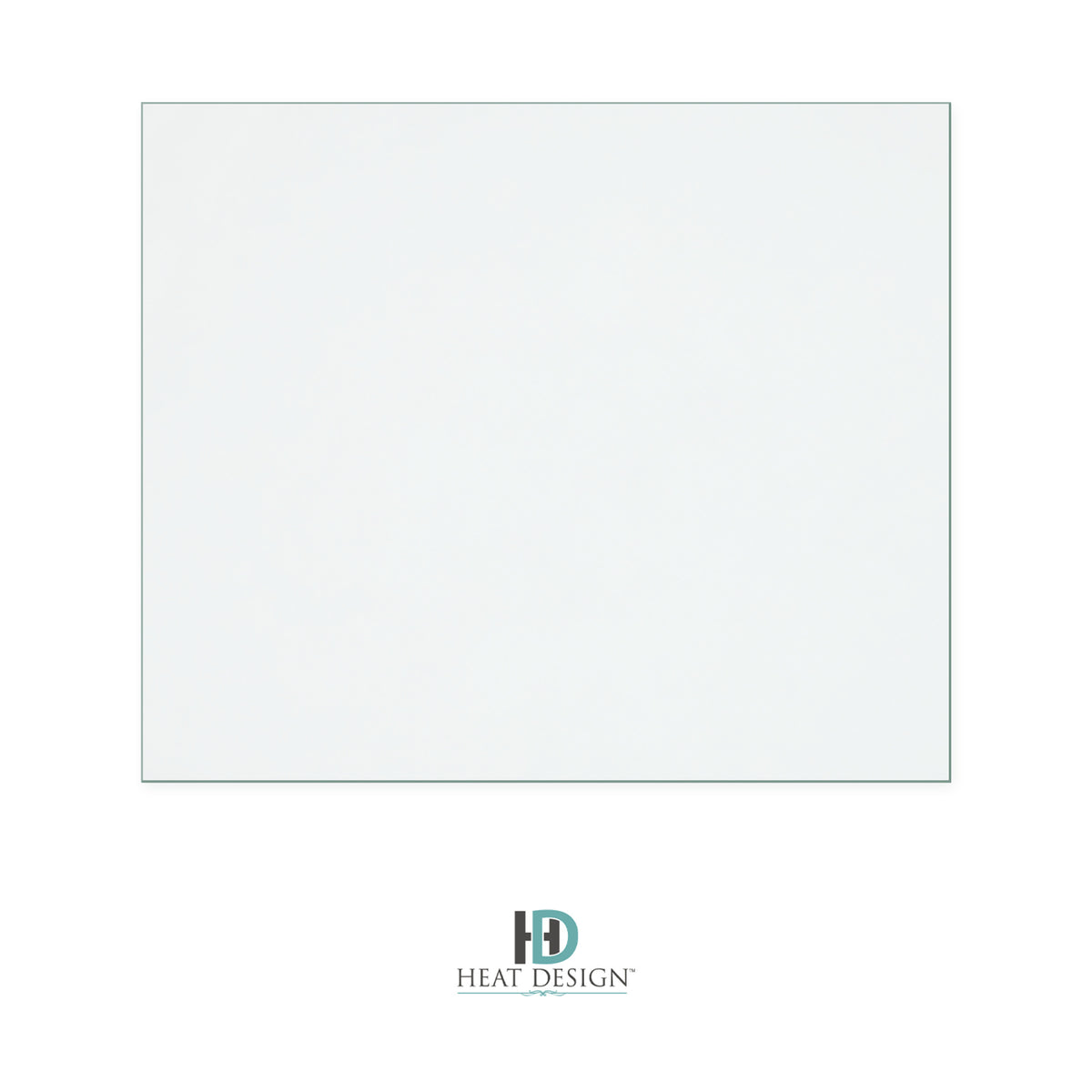 Heat Design San Remo 8 replacement stove glass, 330 mm high x 393 mm wide, 4 mm thick