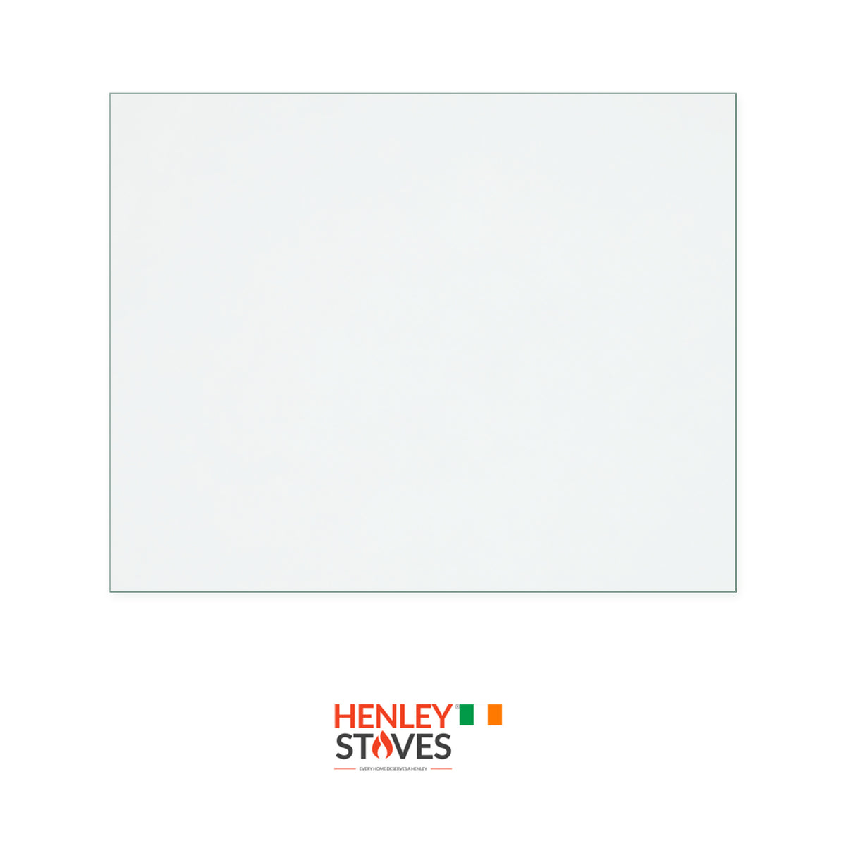 Henley Aran replacement stove glass, 195 mm high x 245 mm wide, 4 mm thick