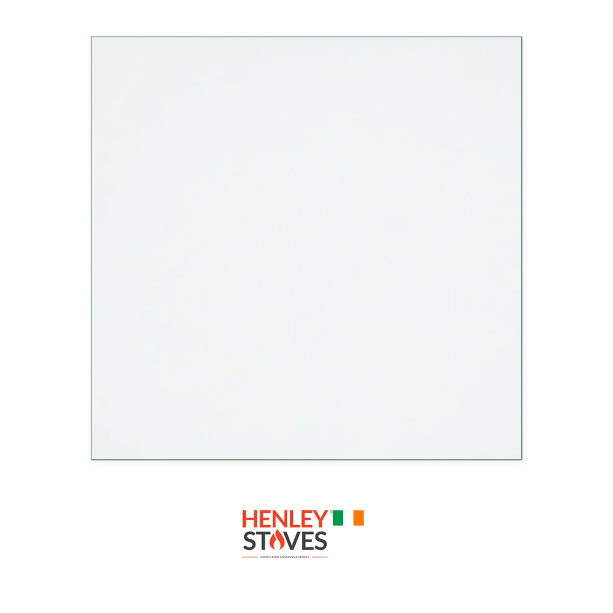 Henley Druid 5 replacement stove glass, 229 mm high x 233 mm wide, 4 mm thick