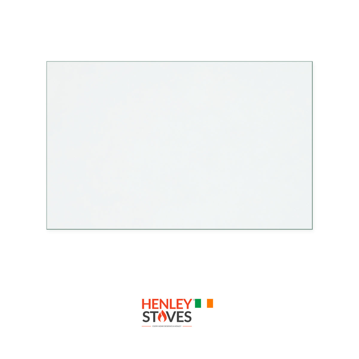 Henley Thames replacement stove glass, 235 mm high x 372 mm wide, 4 mm thick