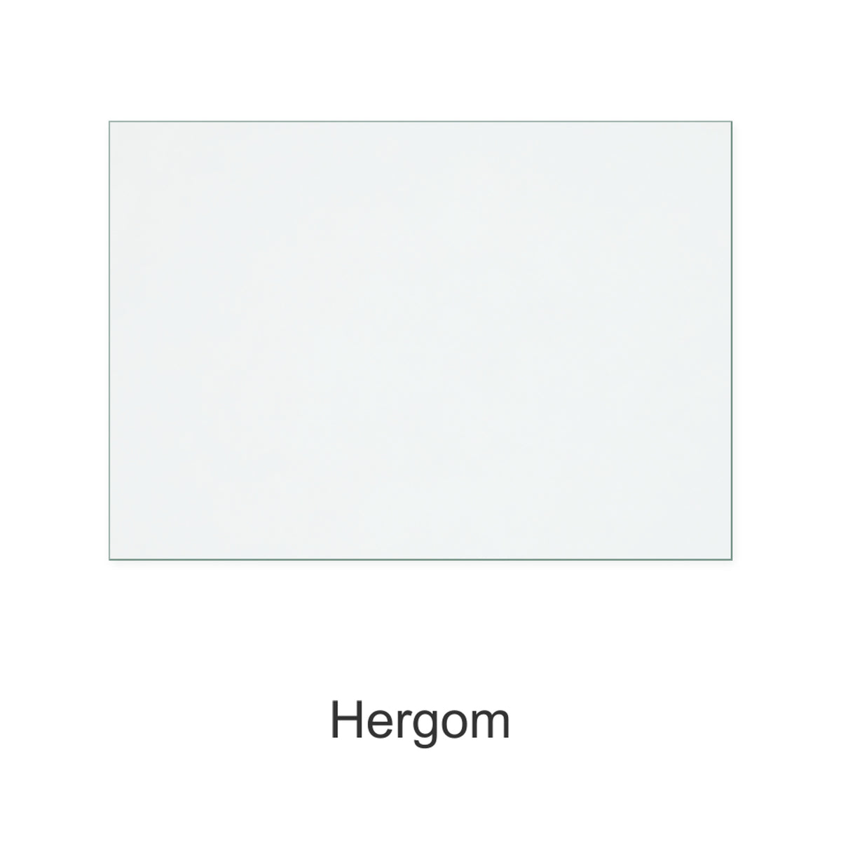 Hergom Lynton replacement stove glass, 250 mm high x 355 mm wide, 4 mm thick