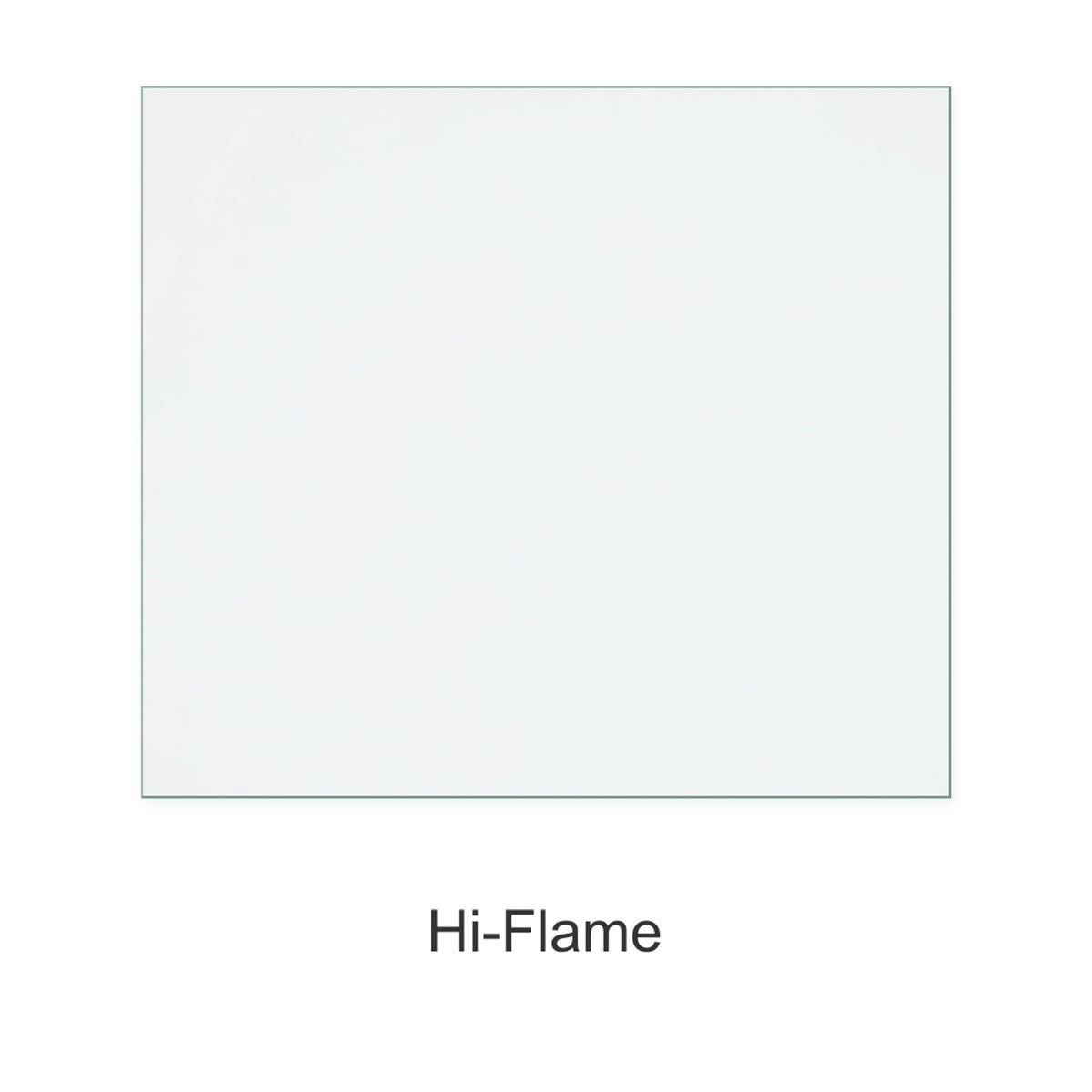 Hi-Flame Graphite 8 (GR908SE) replacement stove glass, 290 mm high x 330 mm wide, 4 mm thick