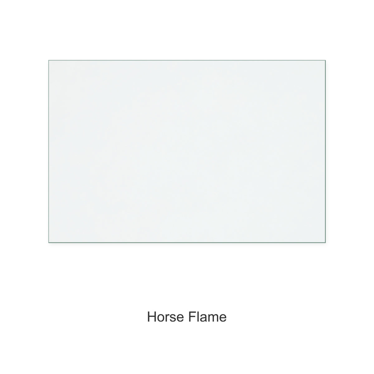 Horse Flame HF917A Jameela replacement stove glass, 280 mm high x 425 mm wide, 5 mm thick