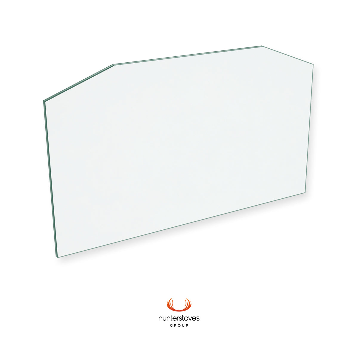 Hunter Kestrel 5 (Single Door) replacement stove glass, 215 mm high x 360 mm wide, 4 mm thick