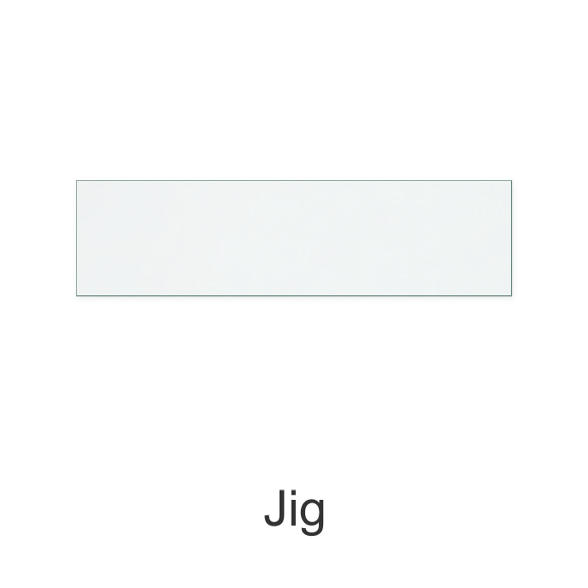 Jig replacement stove glass, 65 mm high x 245 mm wide, 4 mm thick