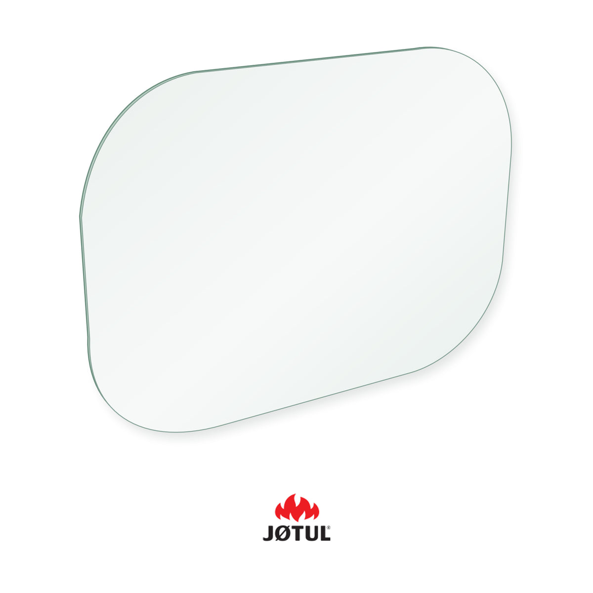 Jotul F105 replacement glass, 370 x 275 mm, 4 mm thick