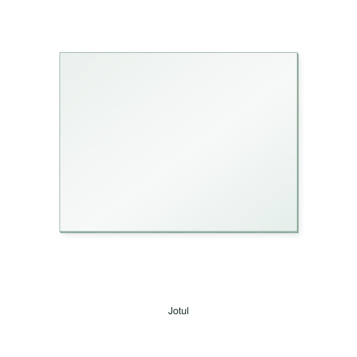 Jotul No 80 replacement stove glass, rectangle