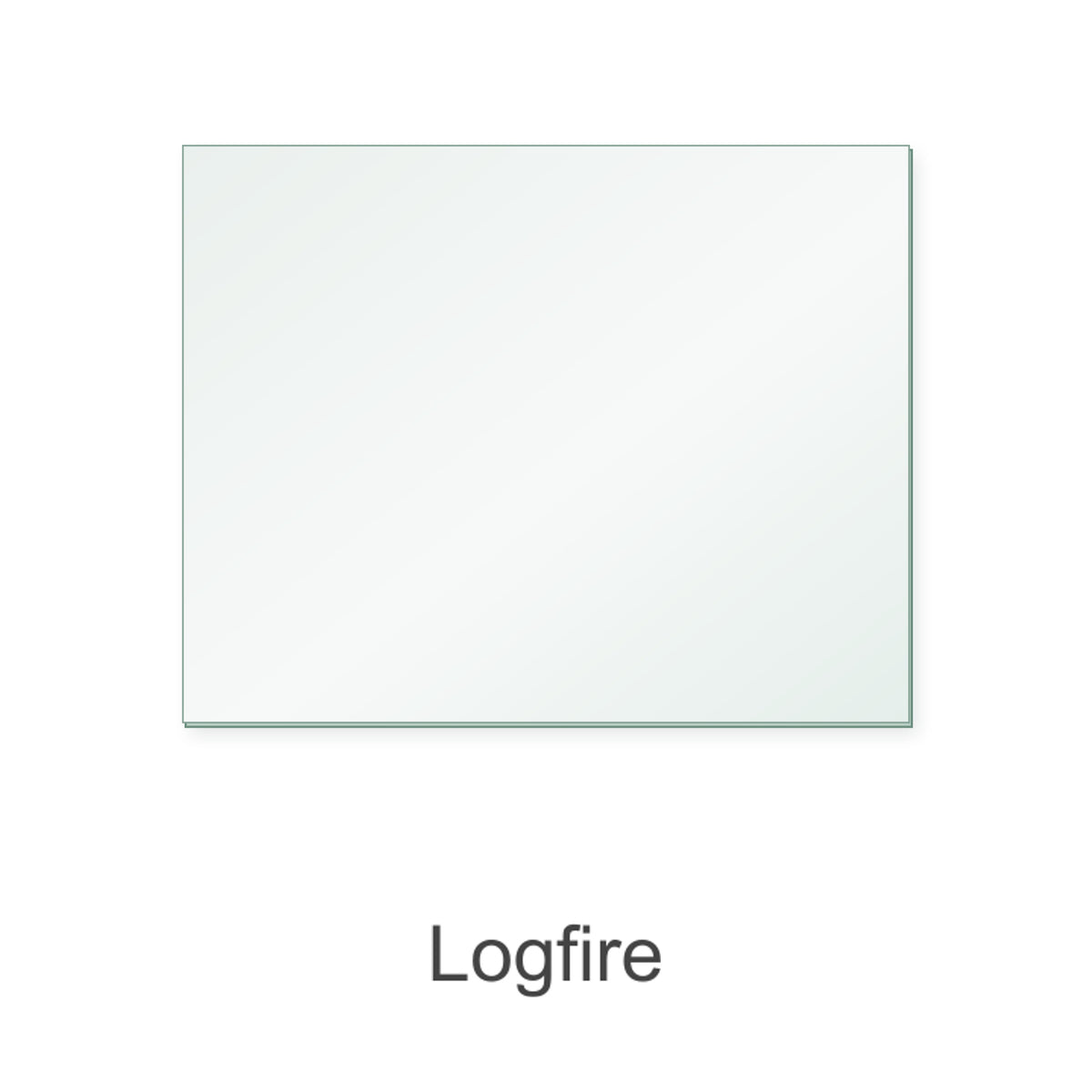 Logfire LF4 replacement glass, 360 x 286 mm, 5 mm thick