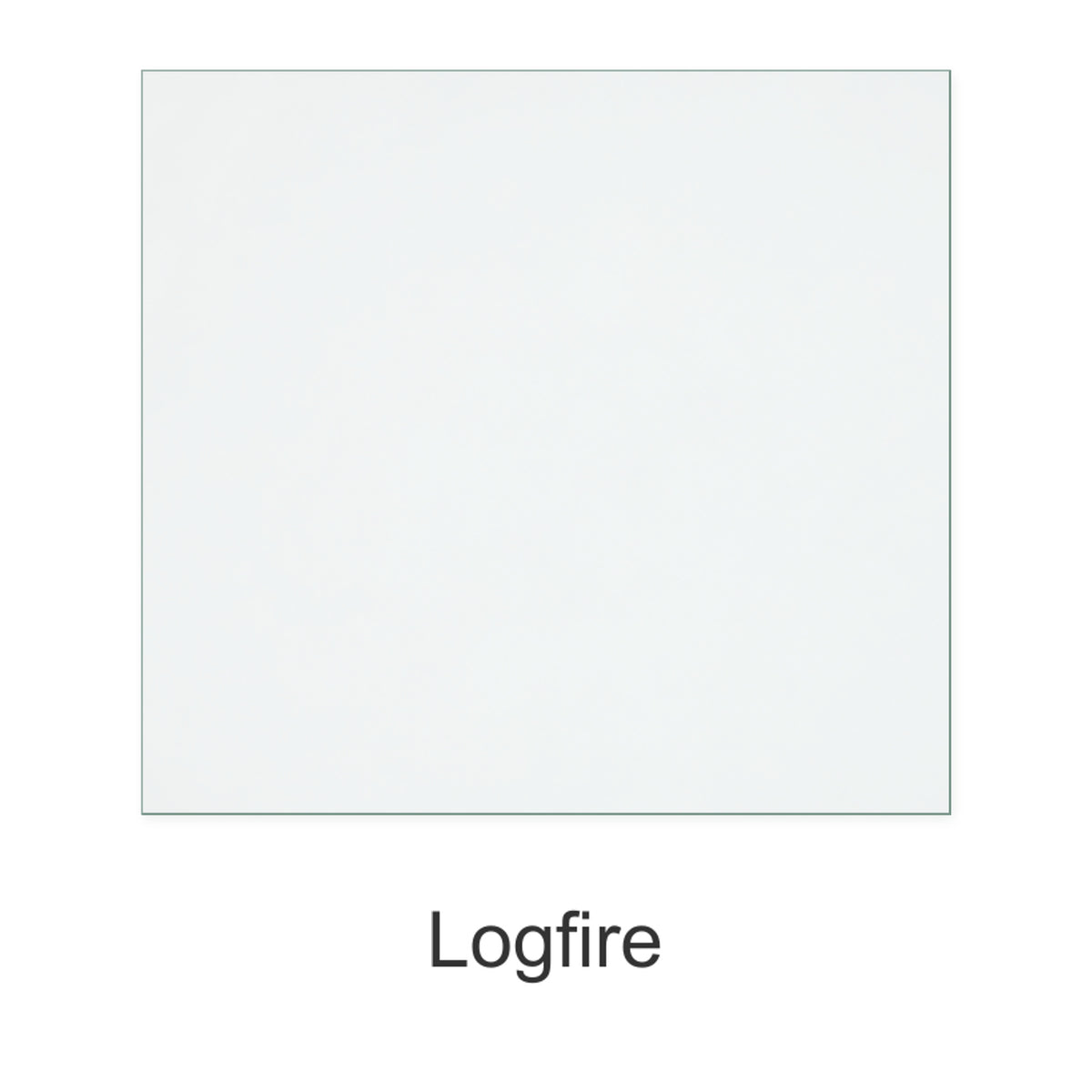 Logfire replacement stove glass, 184 mm high x 200 mm wide, 4 mm thick