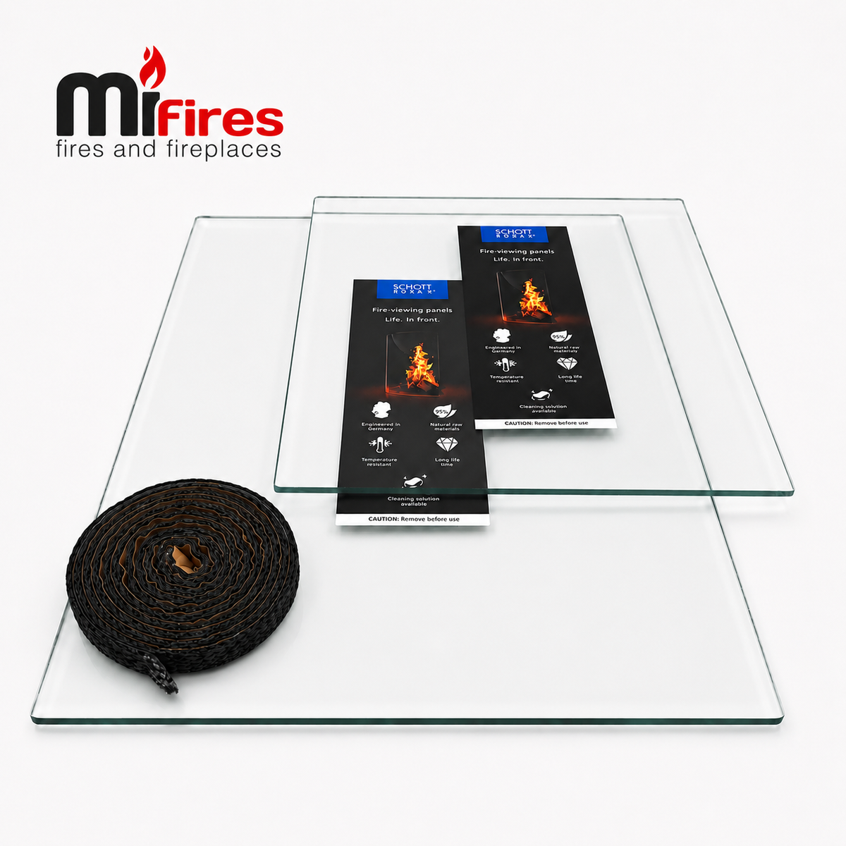 Mi-Fires Solway Medium Stove Glass 293 x 263 with Glass Seal