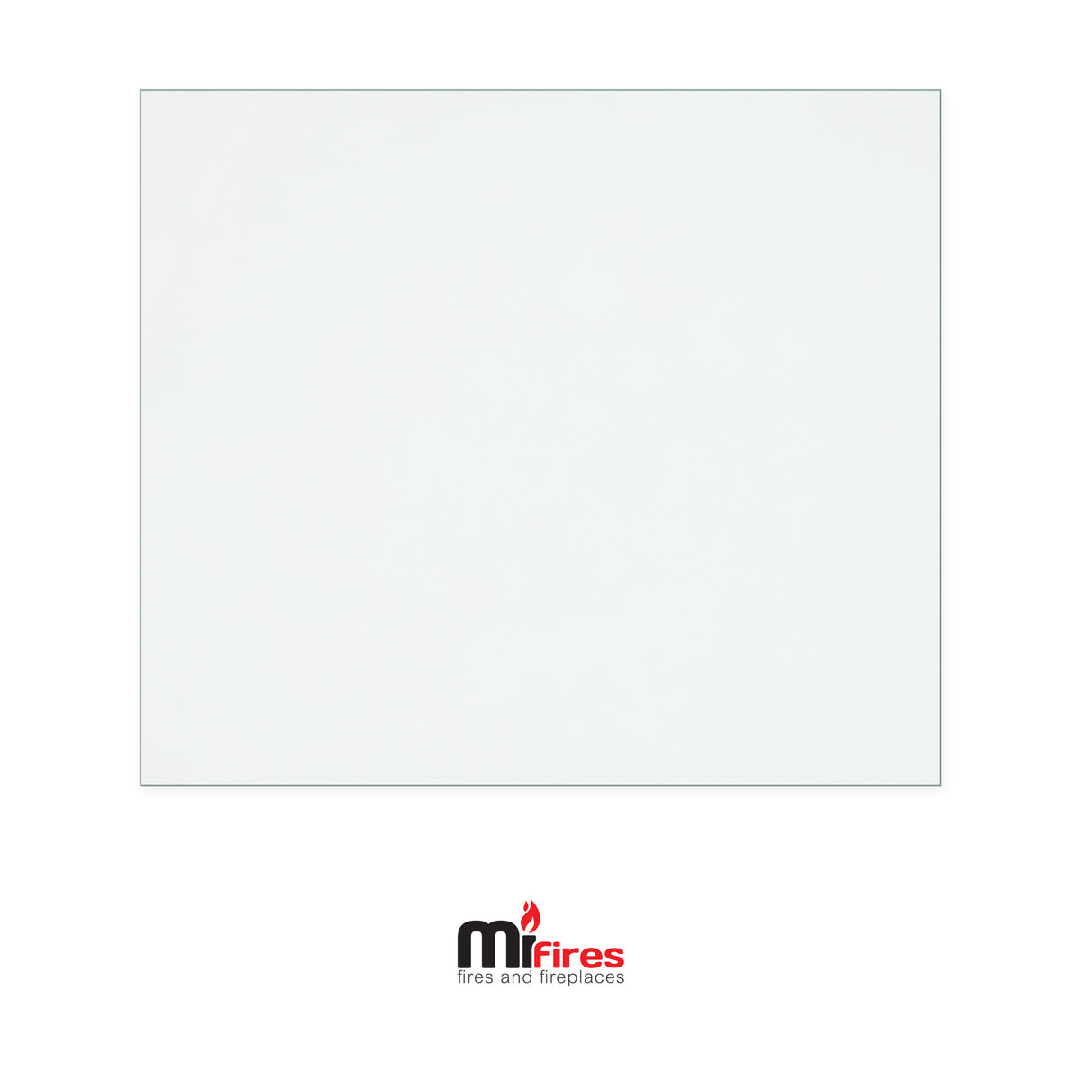 Mi Fires Solway Large replacement stove glass, 333 mm high x 383 mm wide, 4 mm thick