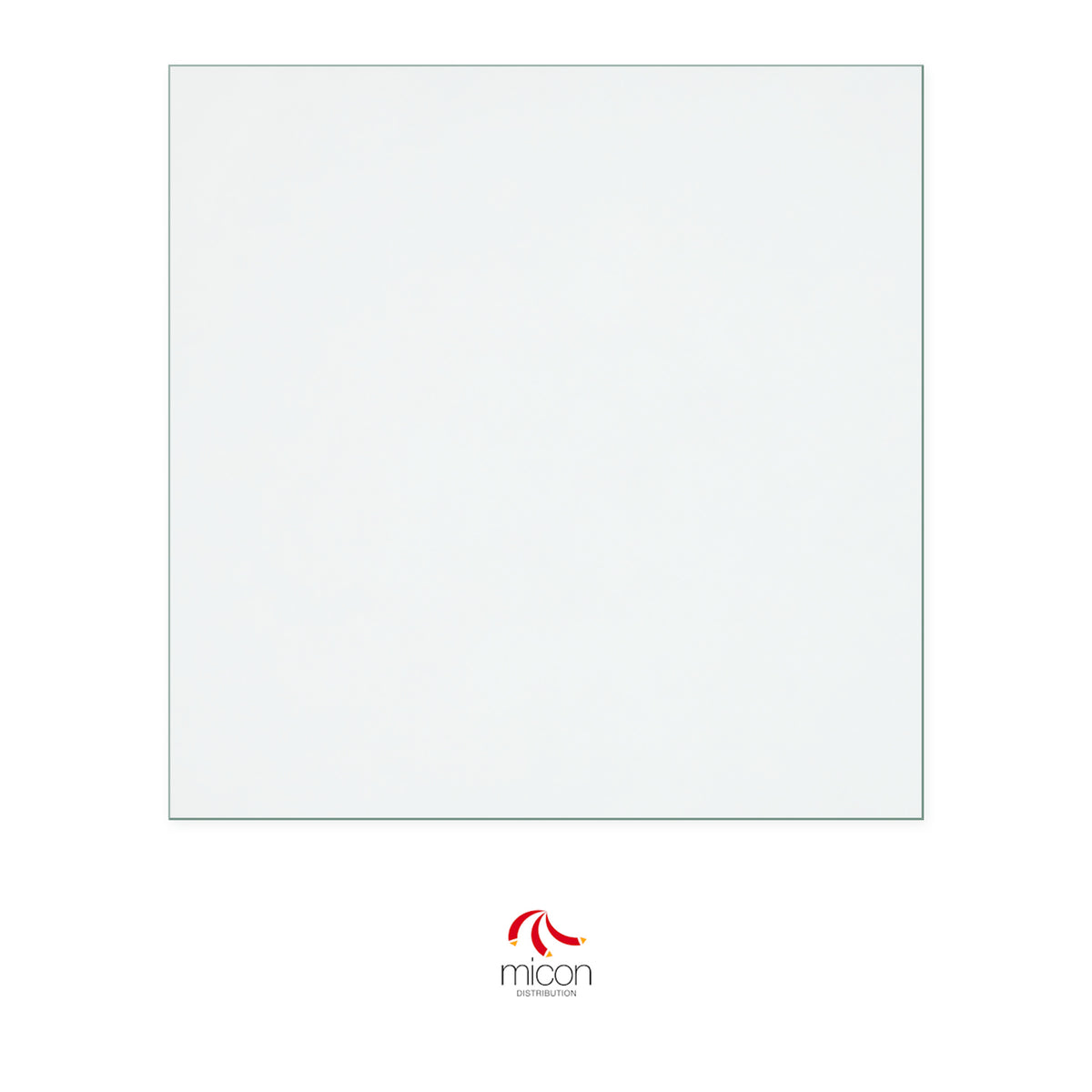 Micon replacement stove glass, 350 mm high x 350 mm wide, 4 mm thick