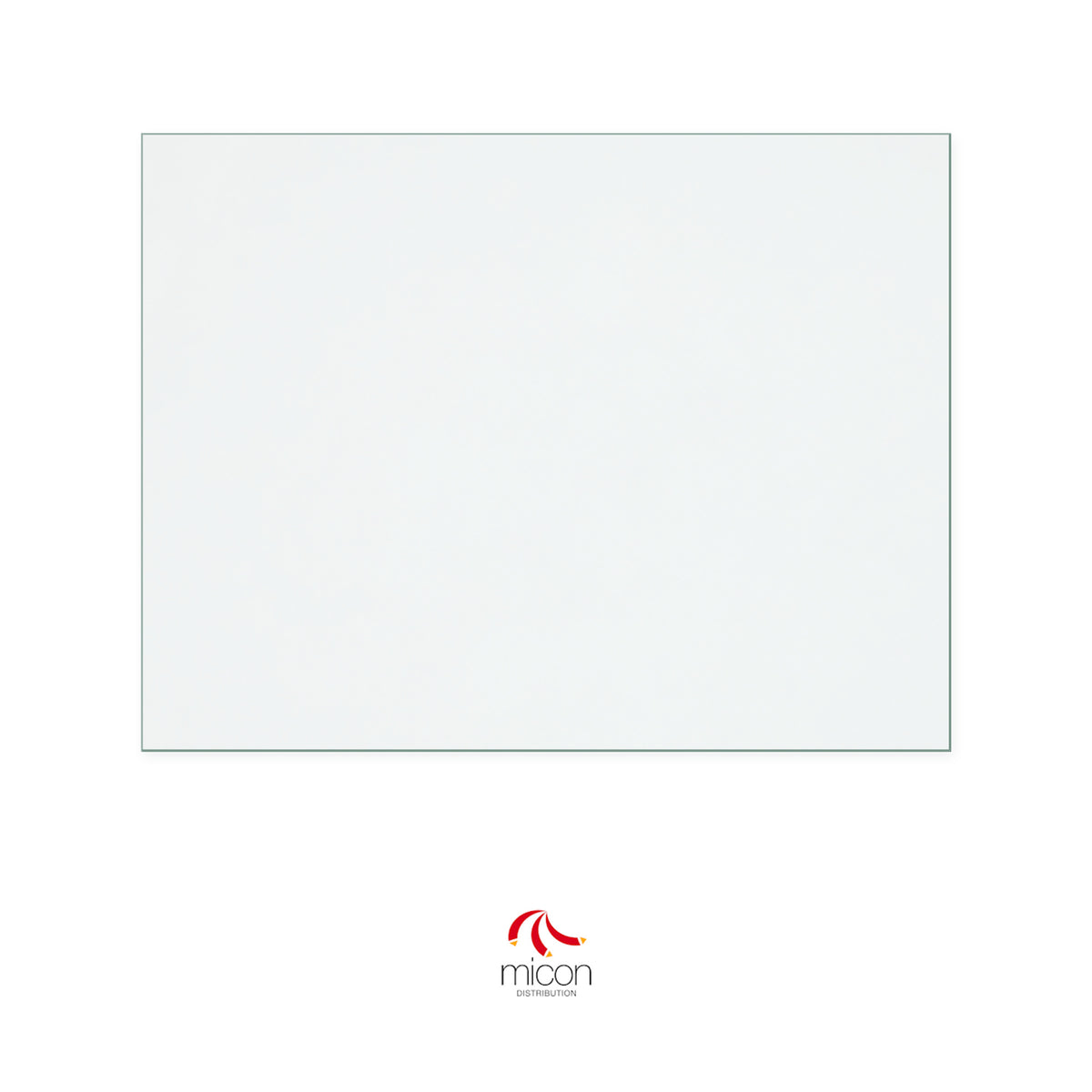 Micon Ohio replacement stove glass, 290 mm high x 380 mm wide, 4 mm thick