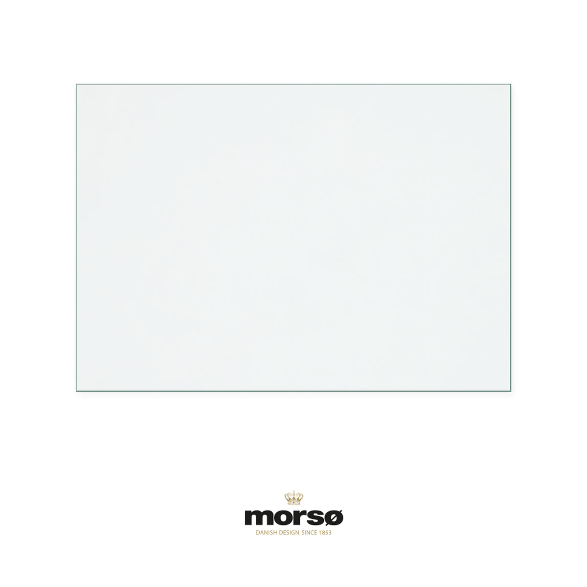 Morso Cleanheat Oil replacement stove glass, 246 mm high x 348 mm wide, 4 mm thick