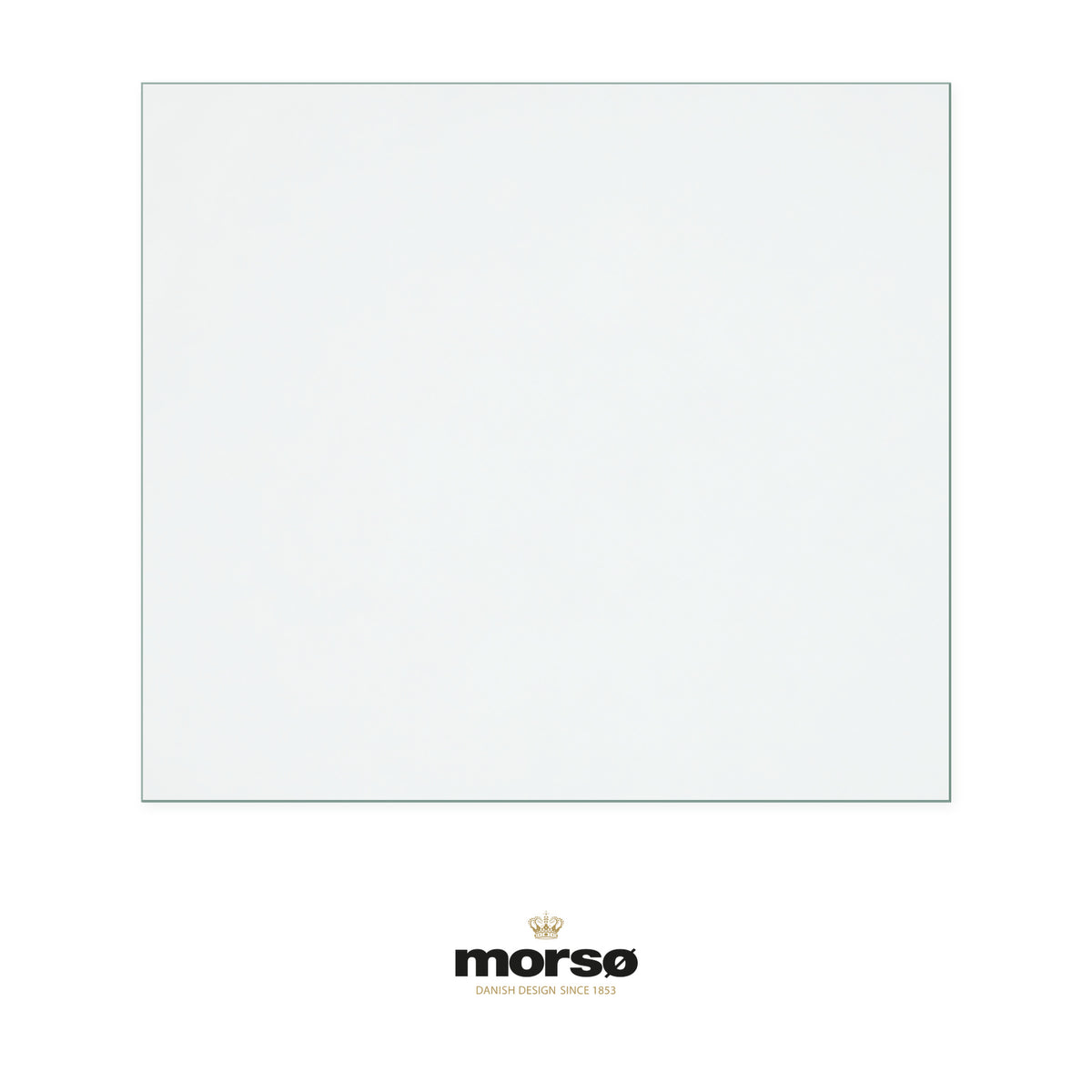 Morso 1440 replacement stove glass, 215 mm high x 242 mm wide, 4 mm thick