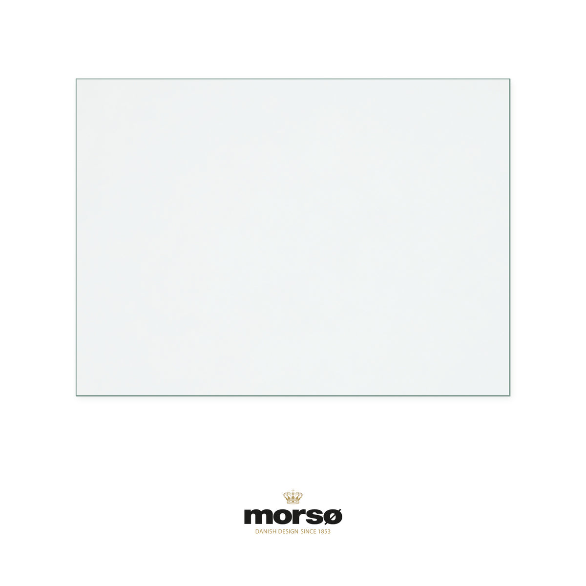 Morso Swan replacement stove glass, 285 mm high x 390 mm wide, 4 mm thick