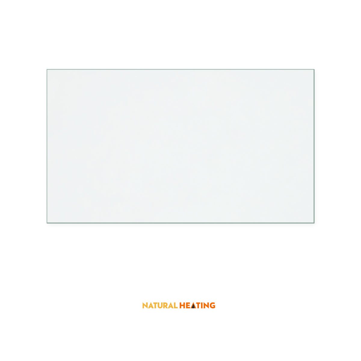 Natural Heating Butler replacement stove glass, 111 mm high x 193 mm wide, 4 mm thick