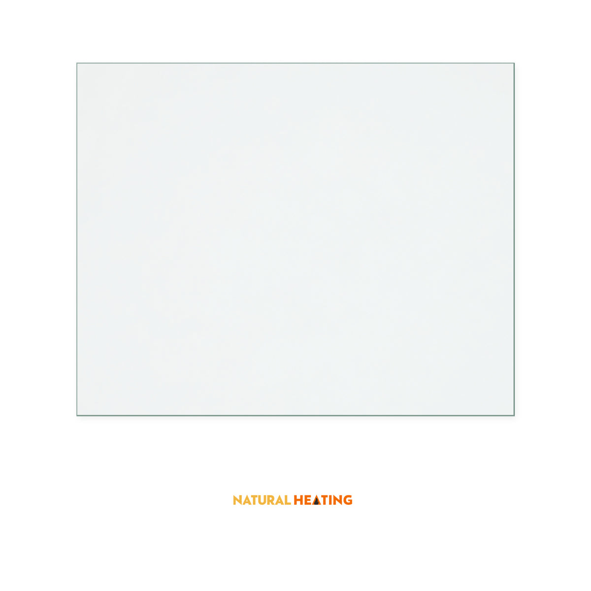 Natural Heating Country Kiln 1 replacement stove glass, 133 mm high x 165 mm wide, 4 mm thick