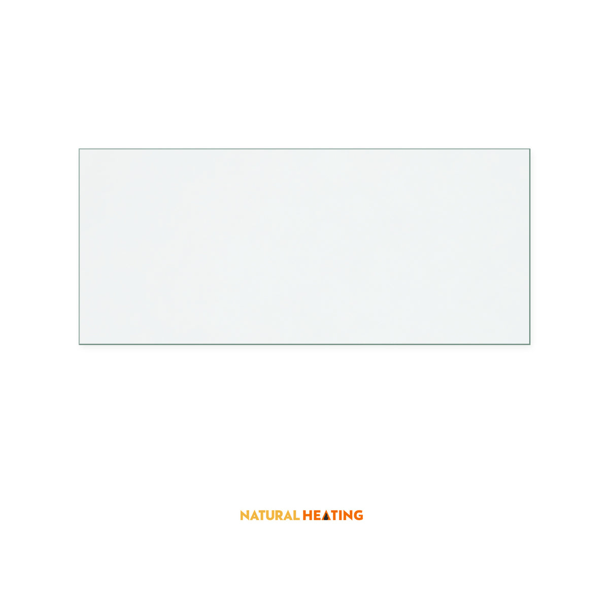 Natural Heating Country Kiln 3 replacement stove glass, 177 mm high x 408 mm wide, 4 mm thick