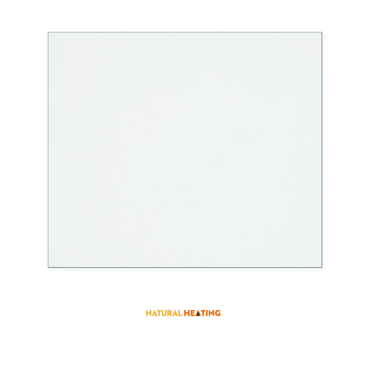 Natural Heating Country Kiln 6 replacement stove glass, 159 mm high x 185 mm wide, 4 mm thick