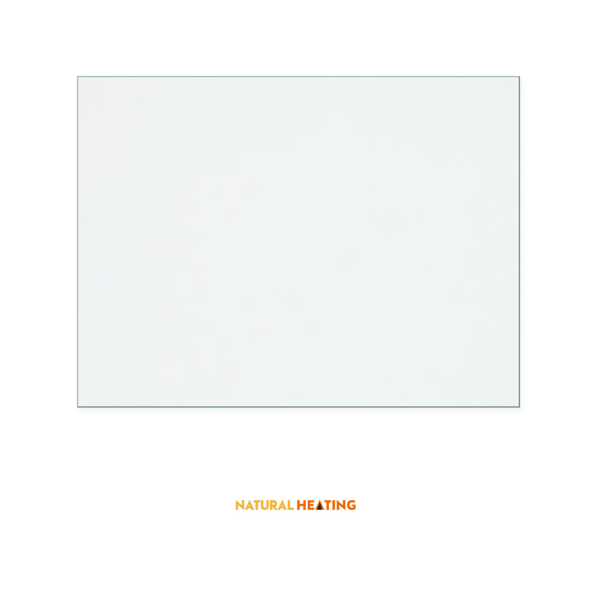 Natural Heating Country Kiln 8 replacement stove glass, 178 mm high x 238 mm wide, 4 mm thick