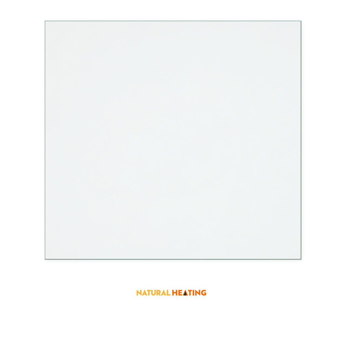 Natural Heating Eltham replacement stove glass, 135 mm high x 145 mm wide, 4 mm thick