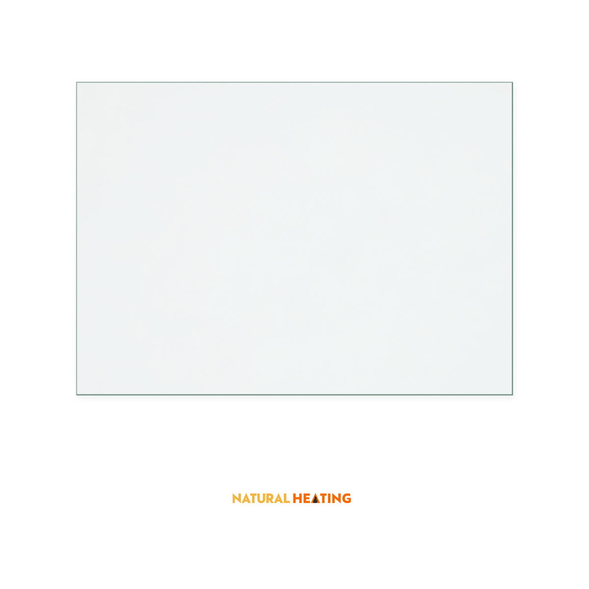 Natural Heating Maid Premiere replacement stove glass, 185 mm high x 258 mm wide, 4 mm thick
