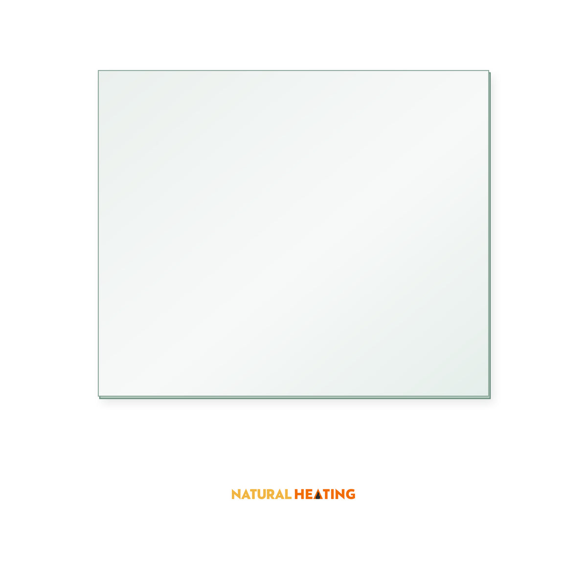 Natural Heating Mini Fogo Deluxe replacement stove glass, rectangle